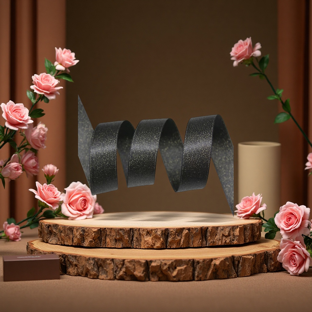 The silver and gold Wei strap is a 2.5 cm packaging decorative strap, an elegant, beautiful and practical packaging material Item Picture