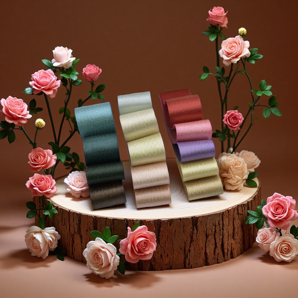 The silver and gold Wei strap is a 2.5 cm packaging decorative strap, an elegant, beautiful and practical packaging material Specification image