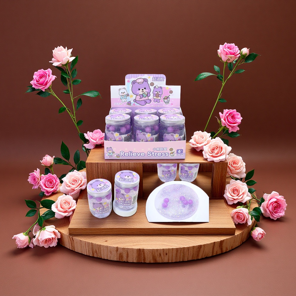 现货批发甜品系列水晶泥史莱姆高颜值儿童DIY益智玩具套装起泡胶113737672