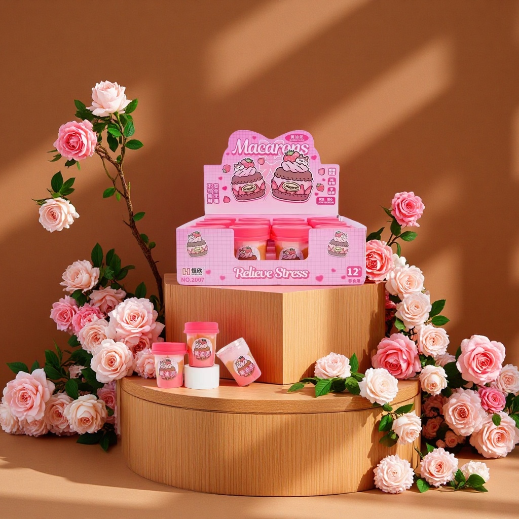 高颜值批发儿童玩具彩泥水晶泥起泡胶高透大瓶史莱姆云朵泥120305543