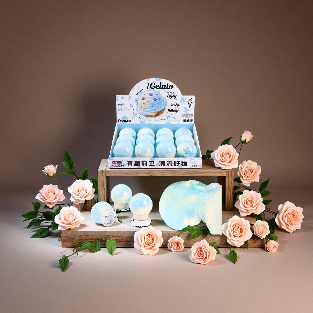 高颜值儿童DIY益智玩具套装水晶泥史莱姆甜品系列现货批发起泡胶121324977