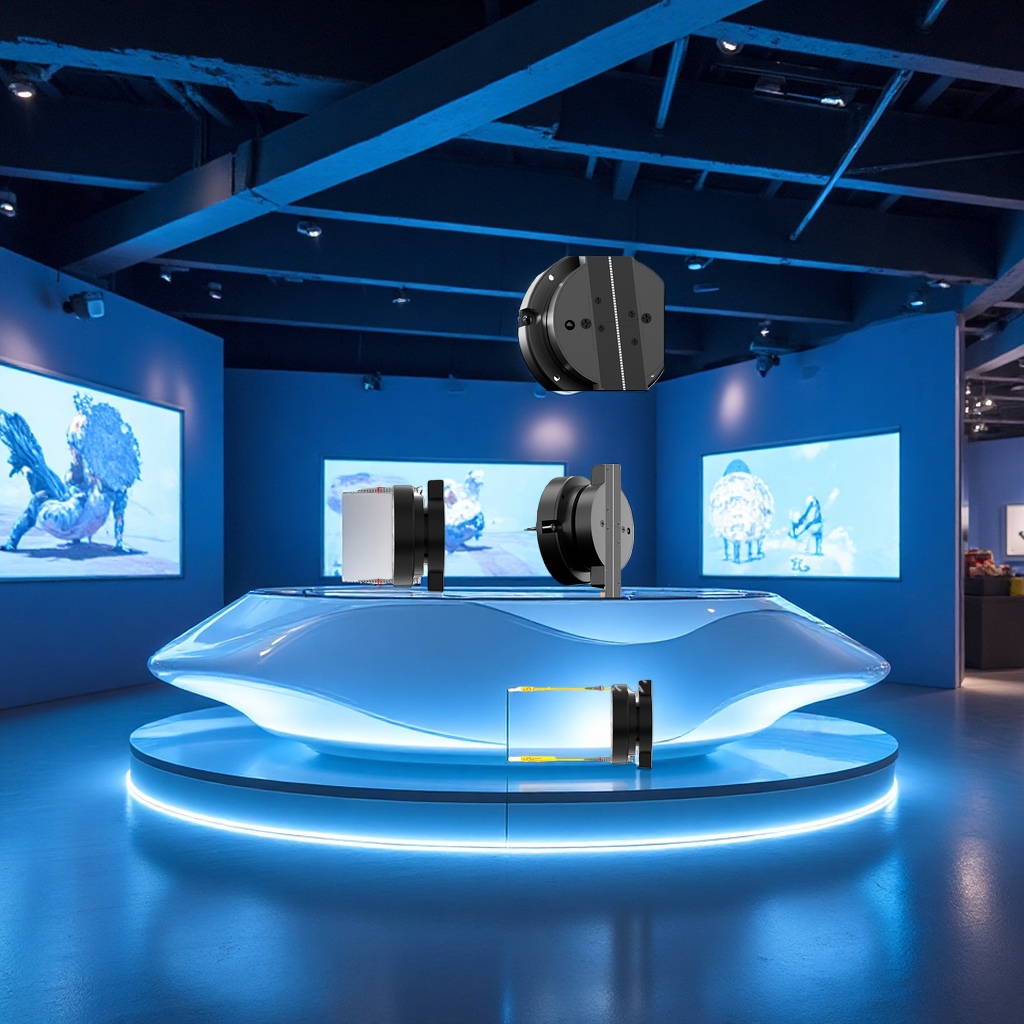 Naked-eye 3D holographic projector 244LED stereoscopic suspended aerial imaging fan screen wall-mounted advertising machine Application Scenario