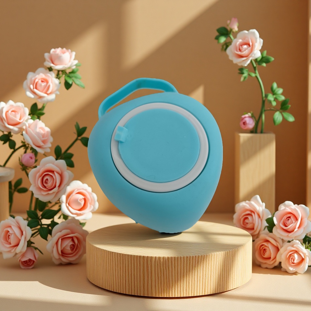 Blue facial cleansing brush, electric cleaning head, soft bristles, gentle exfoliation, beauty and skin care tool details Picture