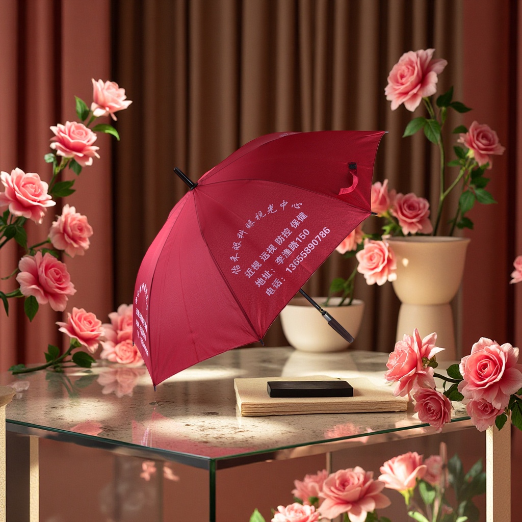 黑色长柄广告伞晴雨伞定制礼品伞直杆可印字印logo