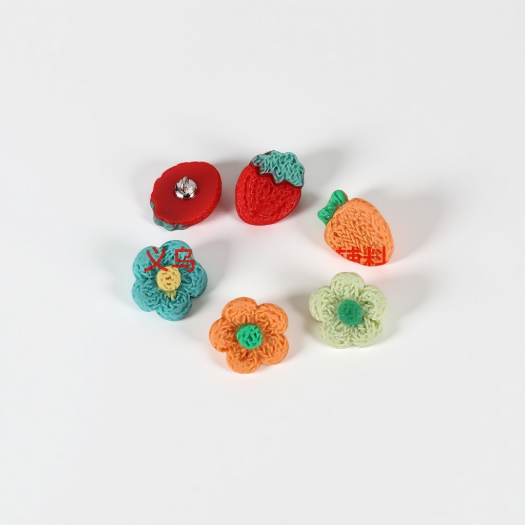 20-piece set of cartoon color button children's clothing decorative accessories Application Scenario