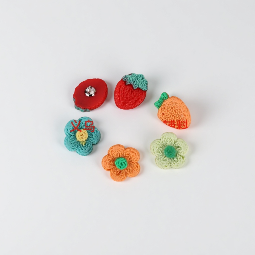 20-piece set of cartoon color button children's clothing decorative accessories Specification image