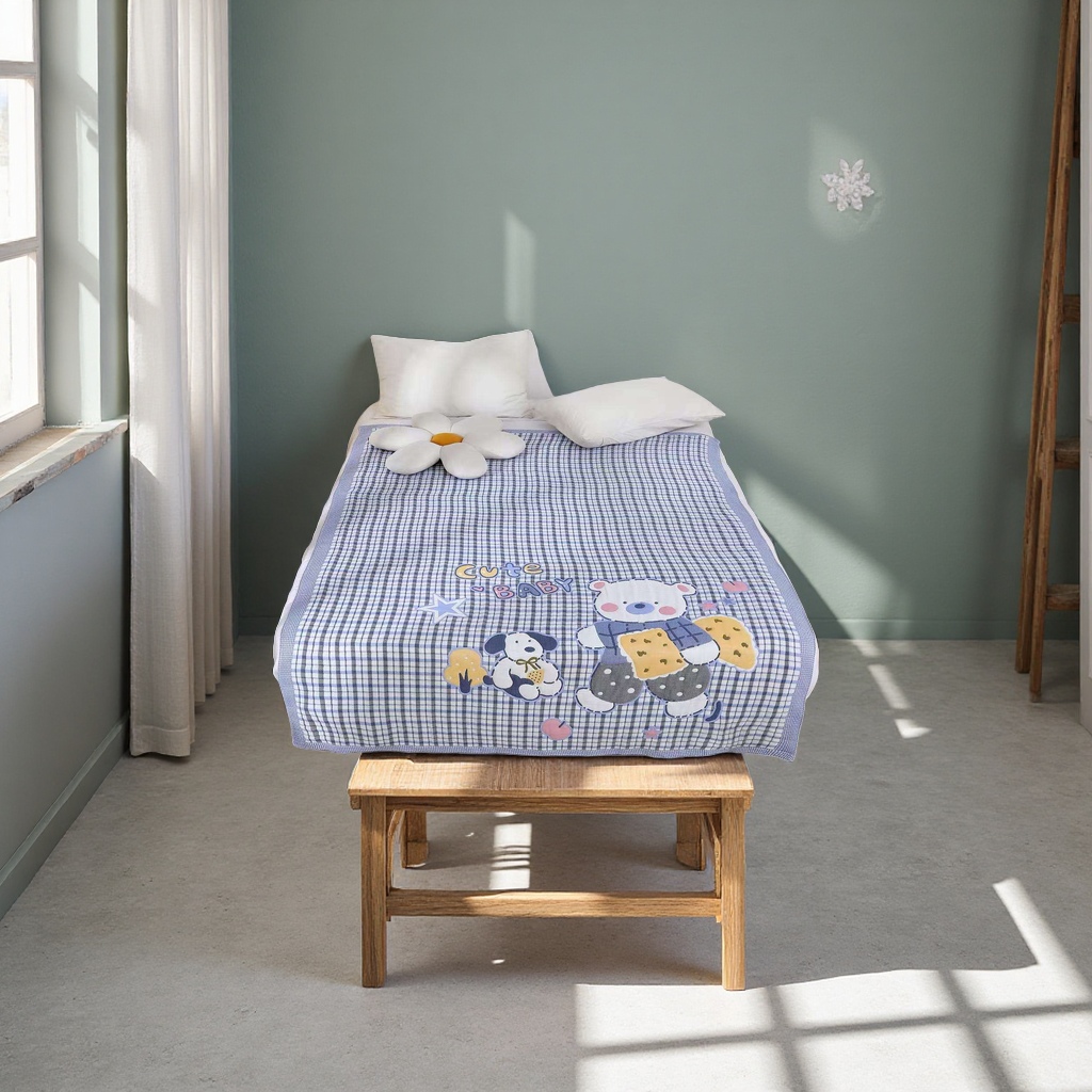 Set bed, mid-bed, crib, comfortable and breathable pajama combination