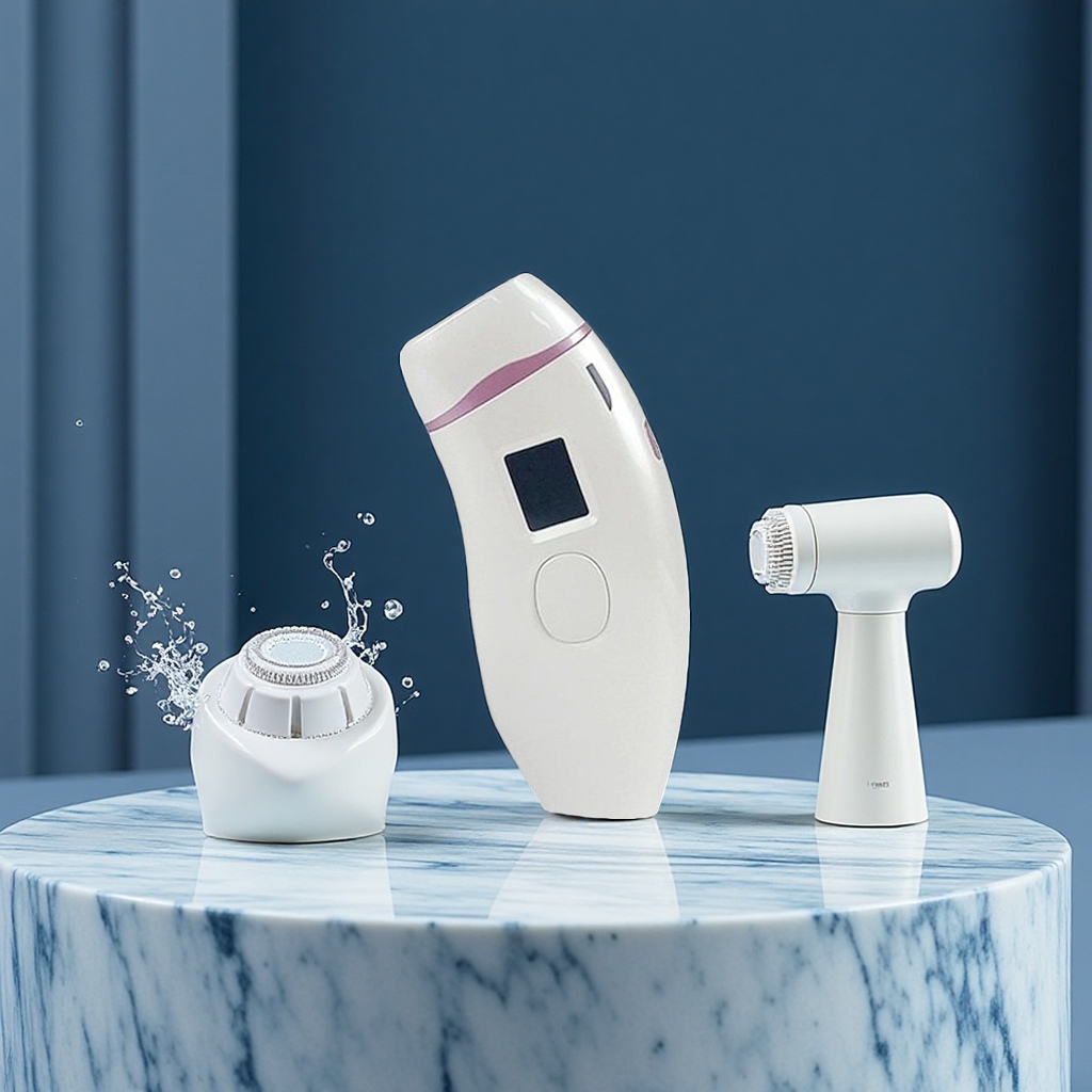 shanilak Cross-border Intense Pulse Hair Removal Device is a home device that provides ice-like hair removal for private areas all over the body without leaving black spots Item Picture
