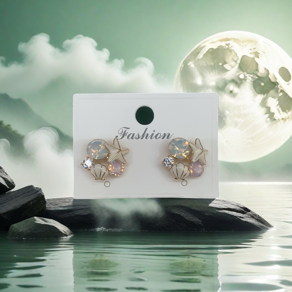 合金耳环时尚简约轻奢设计感女款日常佩戴产品图