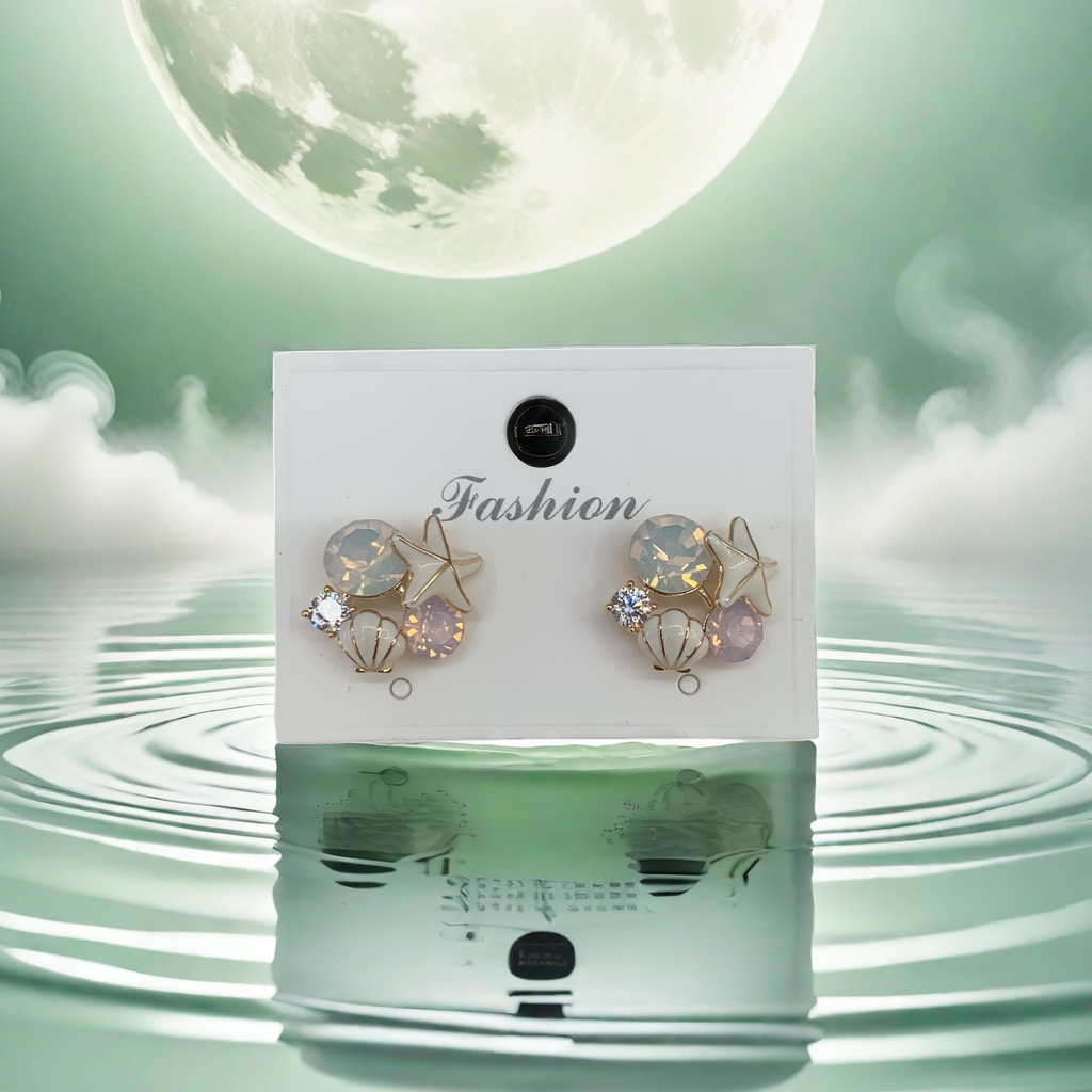 合金耳环时尚简约轻奢设计感女款日常佩戴细节图