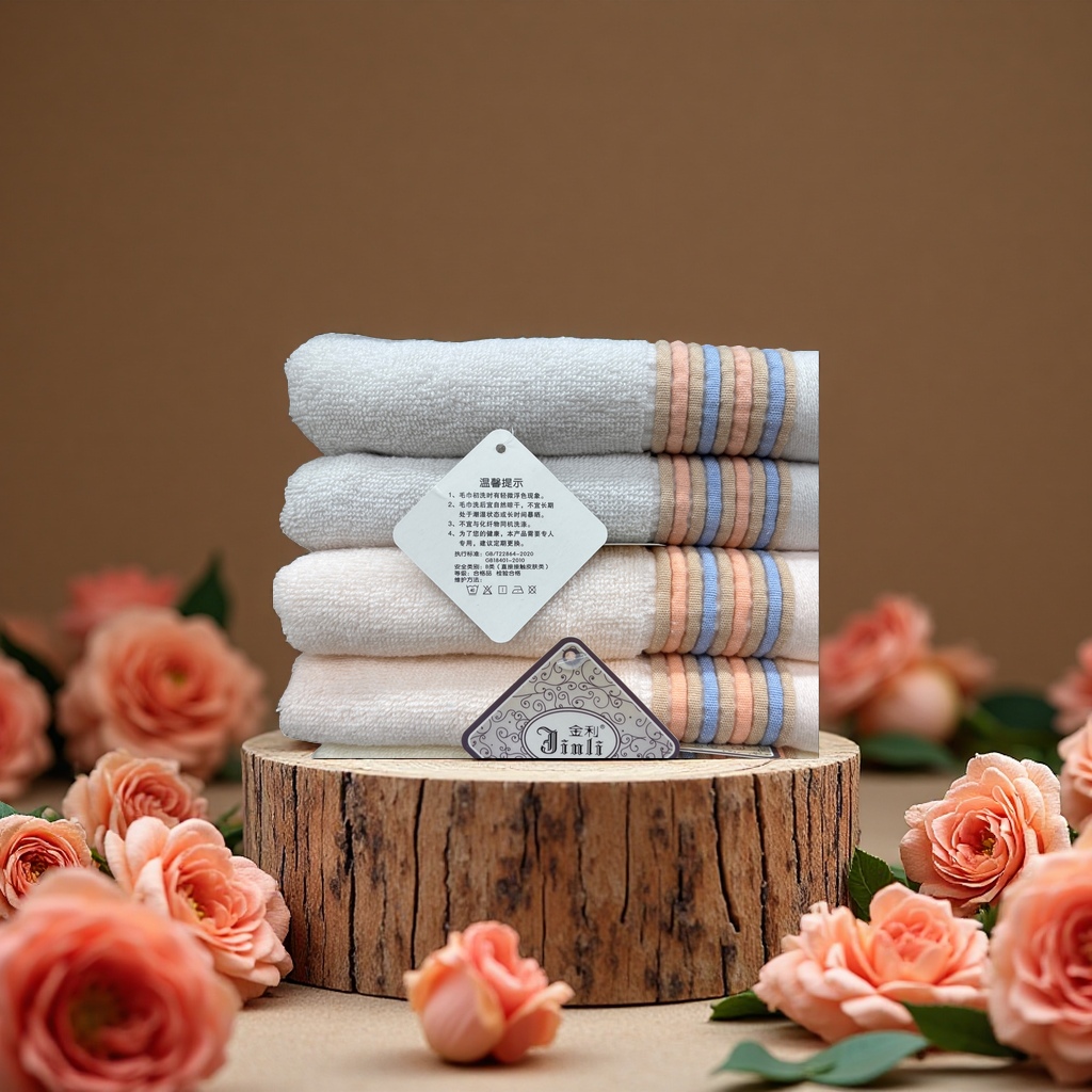 Pure cotton thickened towel, soft and absorbent, large capacity for home use, 200g details Picture