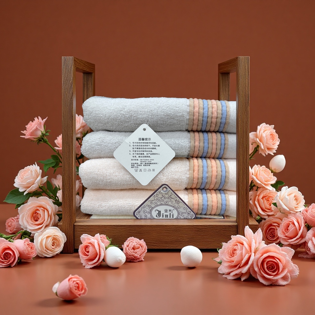 Pure cotton thickened towel, soft and absorbent, large capacity for home use, 200g Specification image