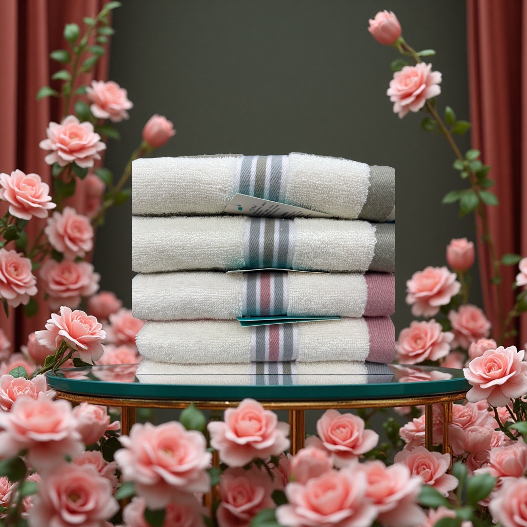 Pure cotton thickened towel, soft and absorbent, large-sized household super soft face towel