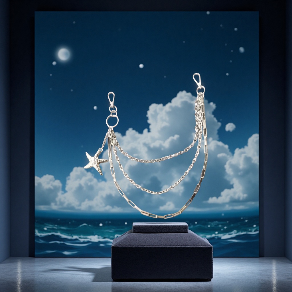 Chanel Cross Jade Pendant Necklace clasp 18cm145257261