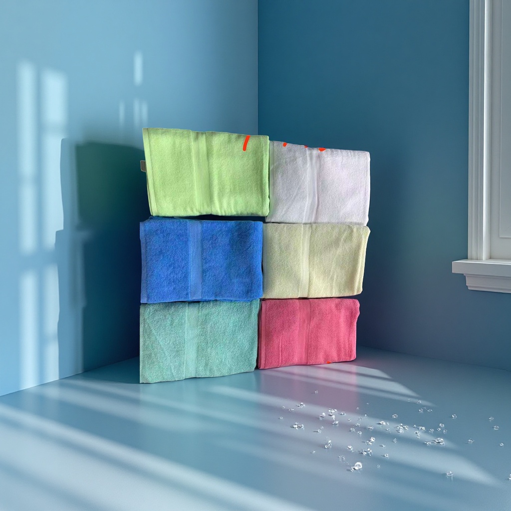Thick, large-sized, absorbent, soft household towel made of pure cotton for family use Specification image