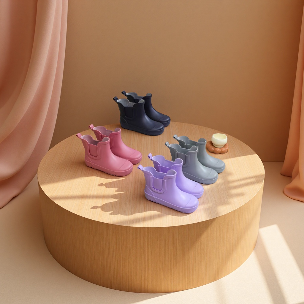 High-top women's rain boots, fashionable, breathable and anti-slip summer new style