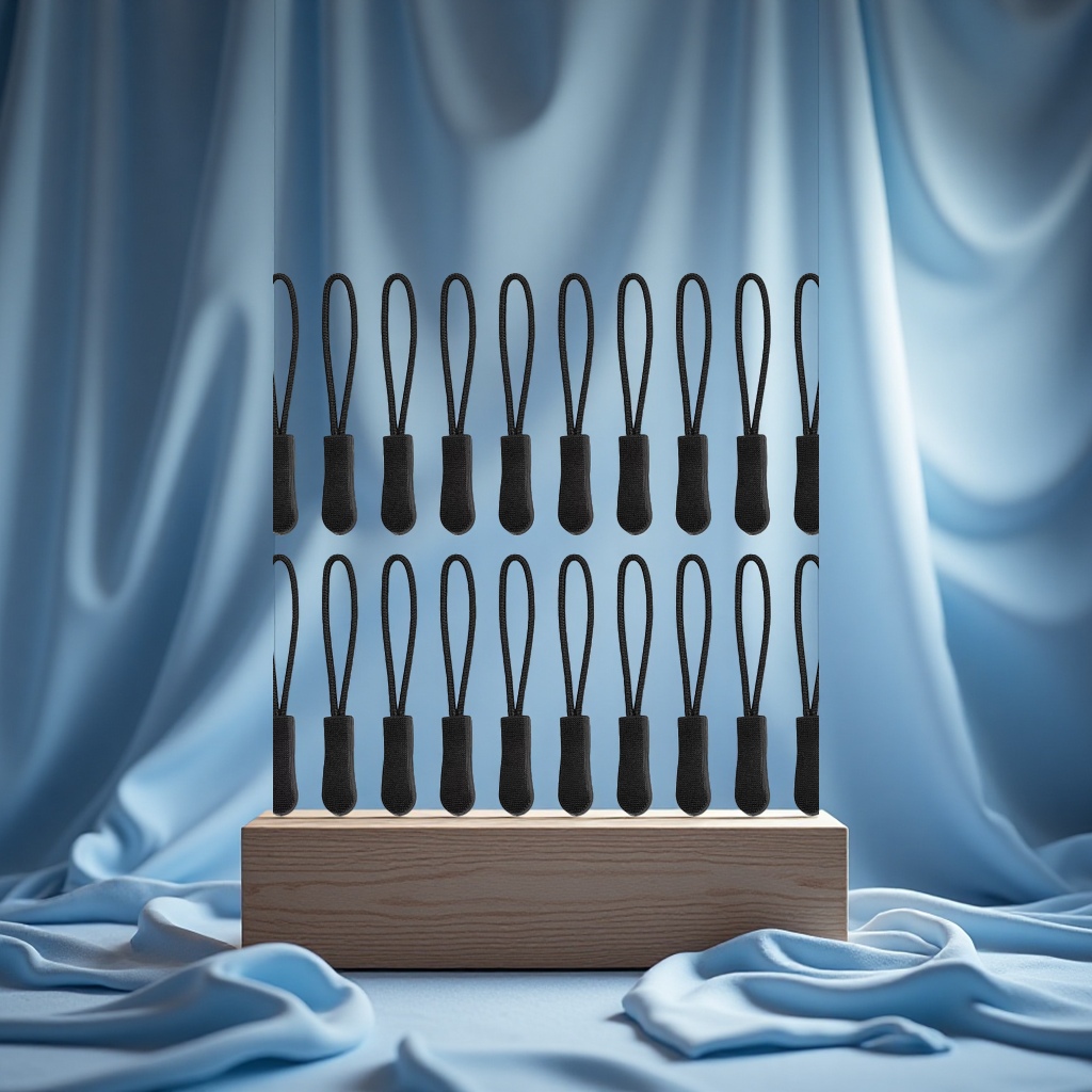 Anti-slip reinforcement at the end of the zipper rope and adjustable strap accessories at the head Specification image