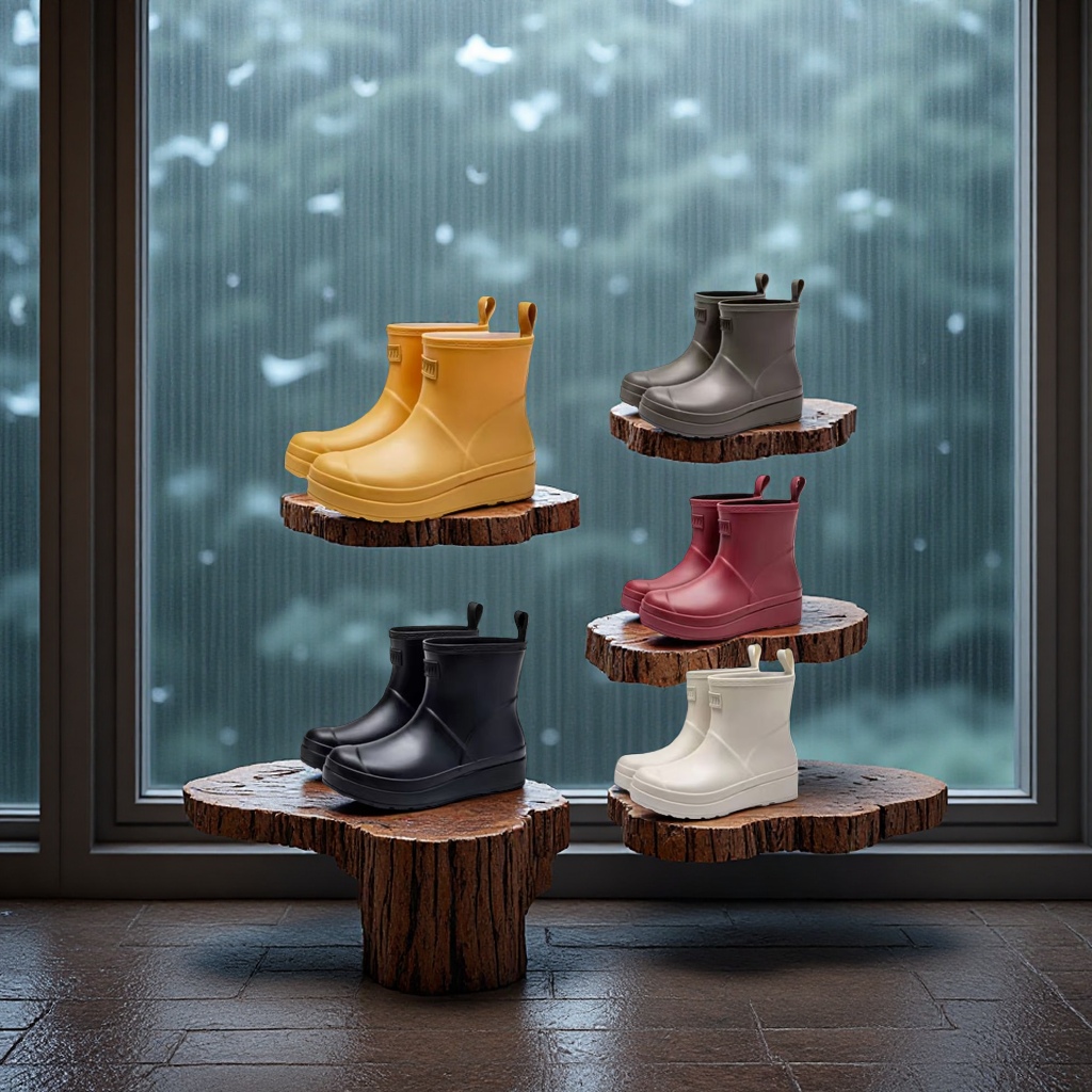 Rain boots, electrician boots, cross-border breathable, anti-slip and waterproof men's shoes details Picture