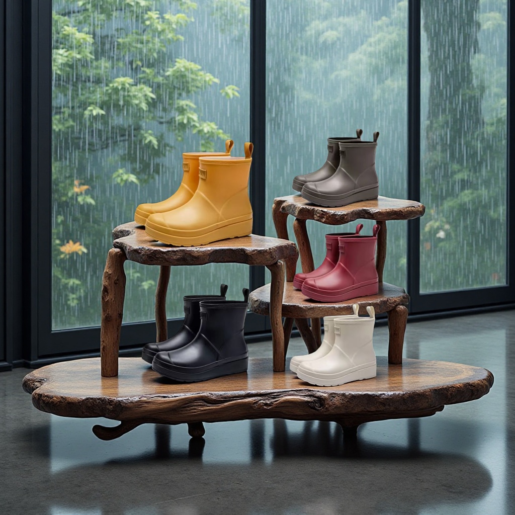Rain boots, electrician boots, cross-border breathable, anti-slip and waterproof men's shoes Specification image
