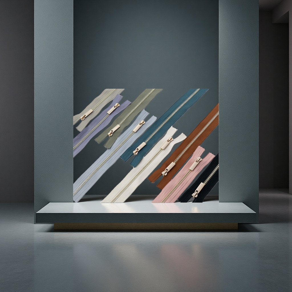 Multi-specification No. 3 closed tail luggage, jacket, Y-tooth multi-color handbag, clothing, self-locking metal zipper