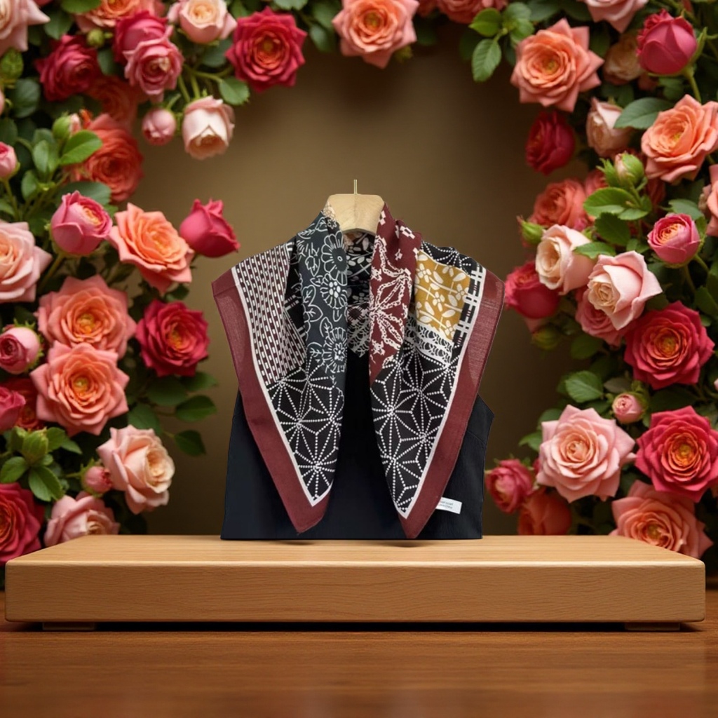 A thick and warm winter Korean-style woolen shawl for women Application Scenario