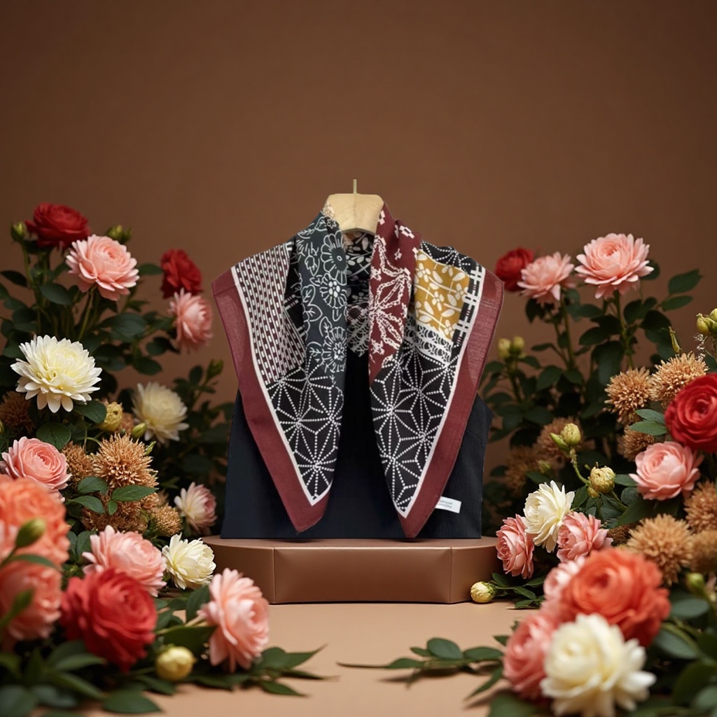 A thick and warm winter Korean-style woolen shawl for women Specification image