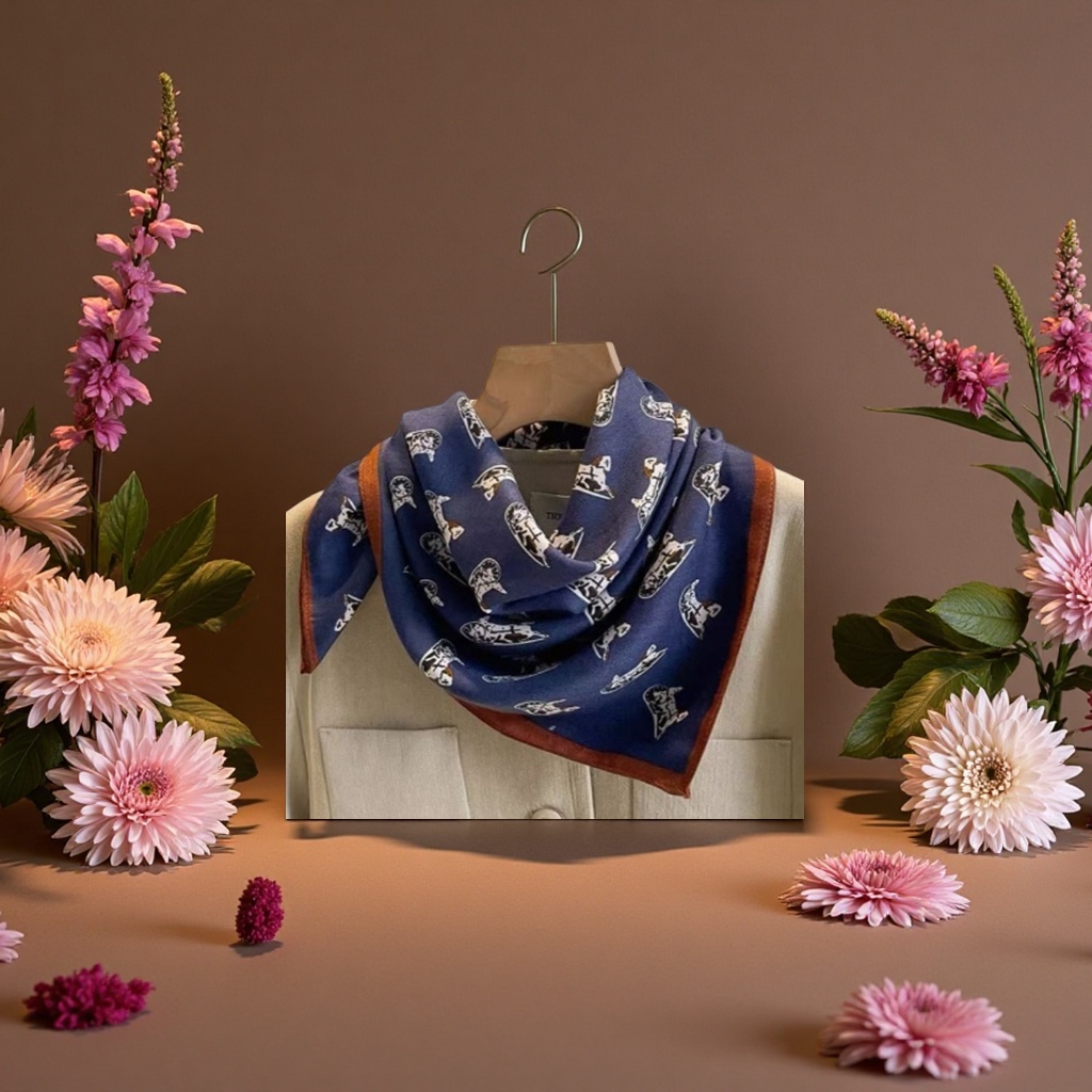 Cashmere scarf for women, thick and warm, fashionable and versatile long scarf for autumn and winter Specification image