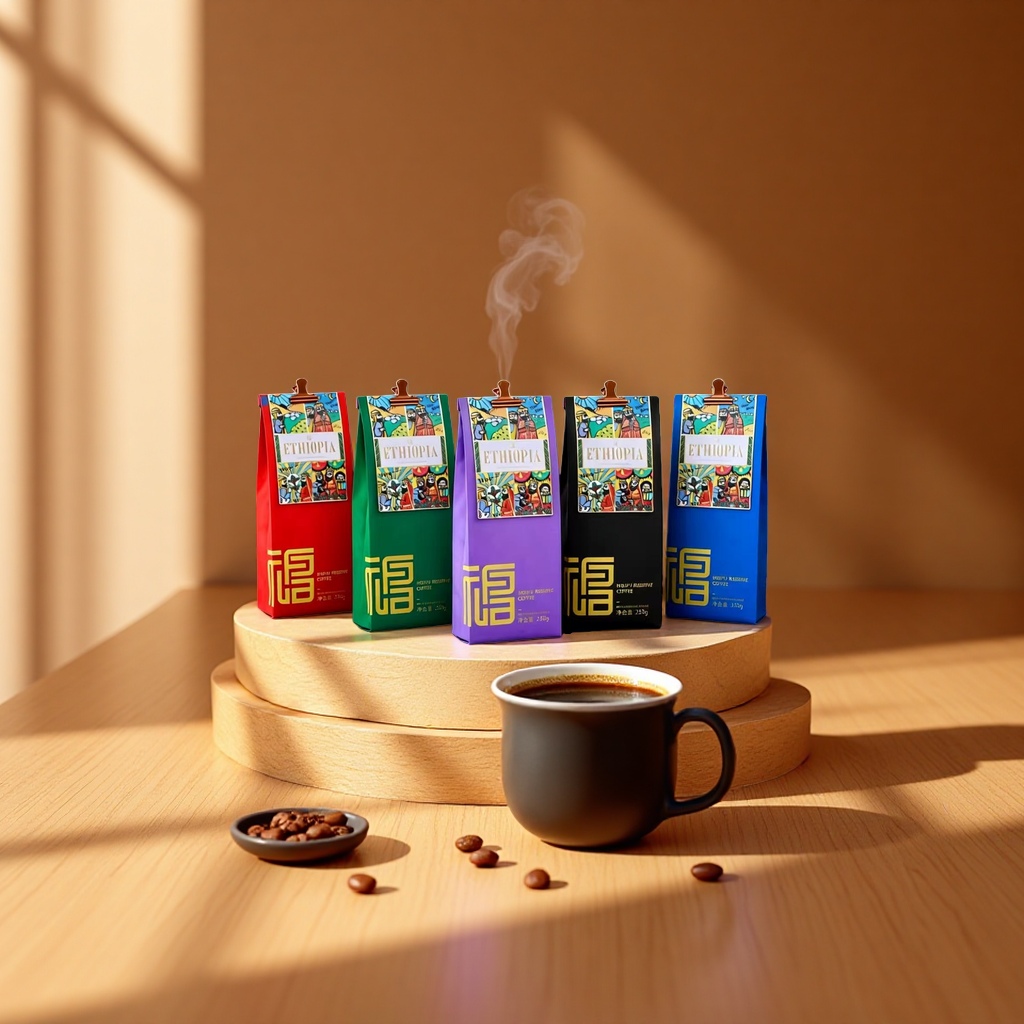埃塞俄比亚便携式咖啡磨豆机户外咖啡壶茶叶礼盒套装
