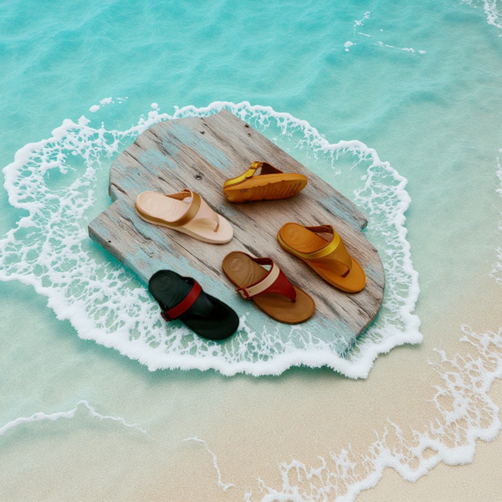 Summer fashion and versatile sandals and slippers for women, beach-style flip-flops for women Application Scenario