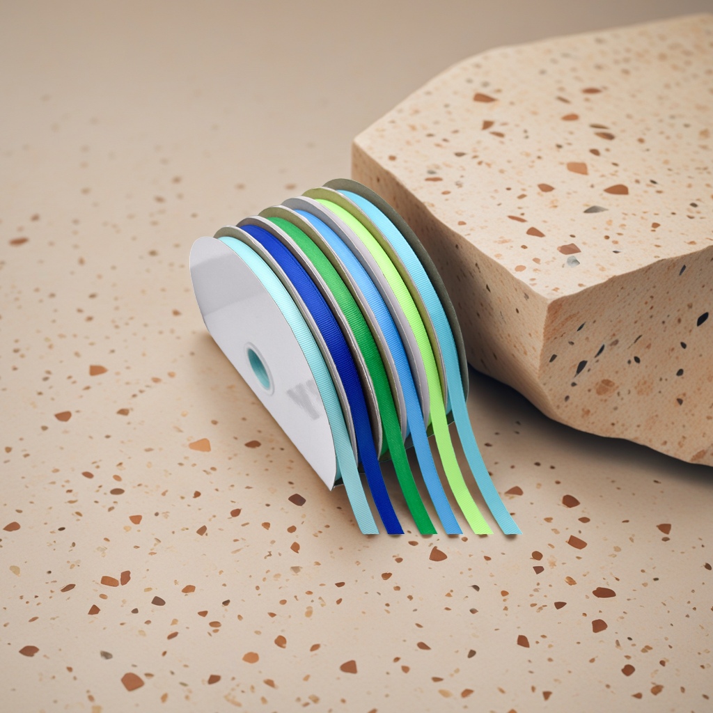 1cm in stock, multiple sizes of threaded ribbons, colored ribbons, bow ribbons, ribbed webbing, webbing details Picture