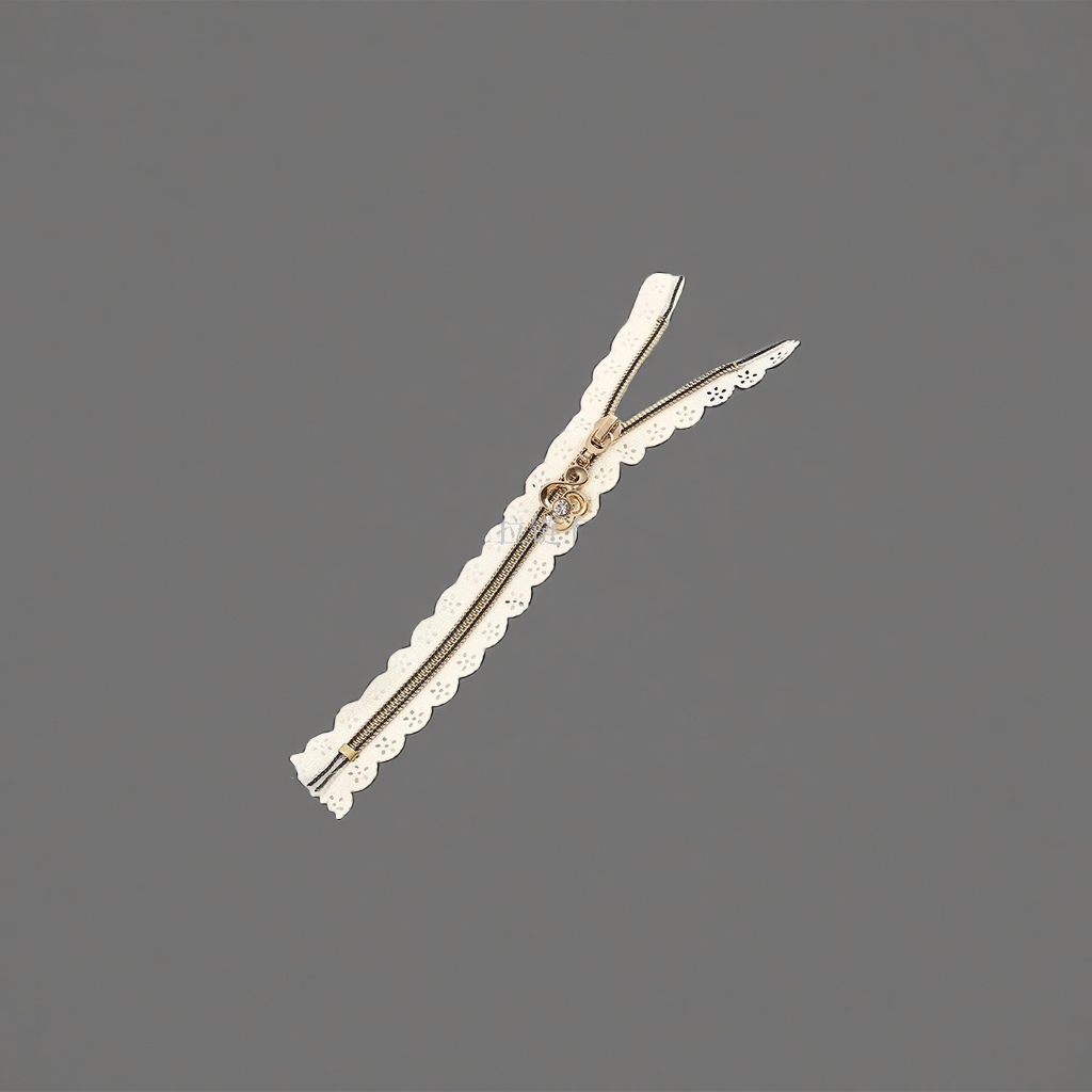 The universal zipper metal pull of the nylon light gold zipper is made of simple, fashionable, multi-functional and high-quality materials Specification image