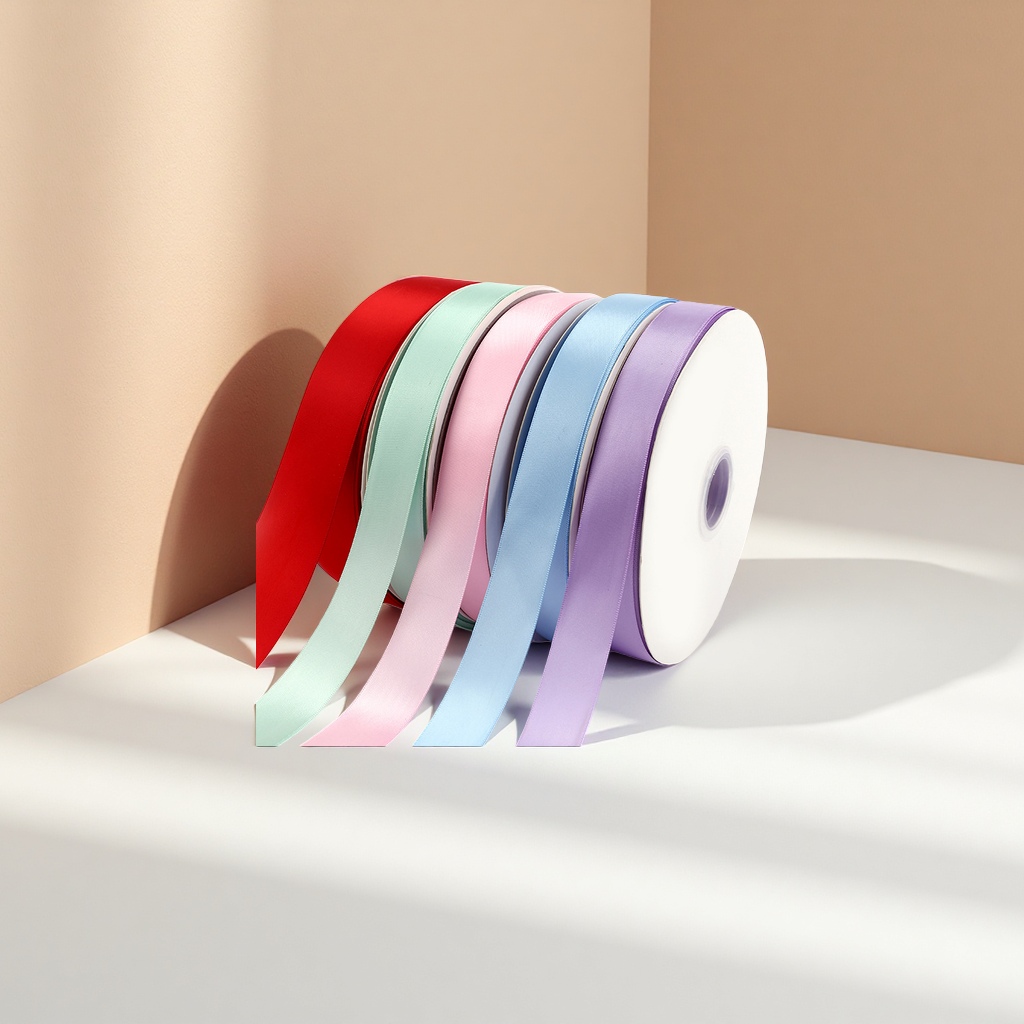 1.5cm polyester tape wholesale decorative tape, bow accessories, gift bouquets, cake packaging ribbons
