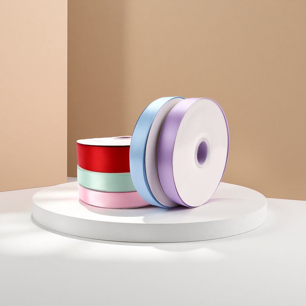 1.5cm polyester tape wholesale decorative tape, bow accessories, gift bouquets, cake packaging ribbons Specification image
