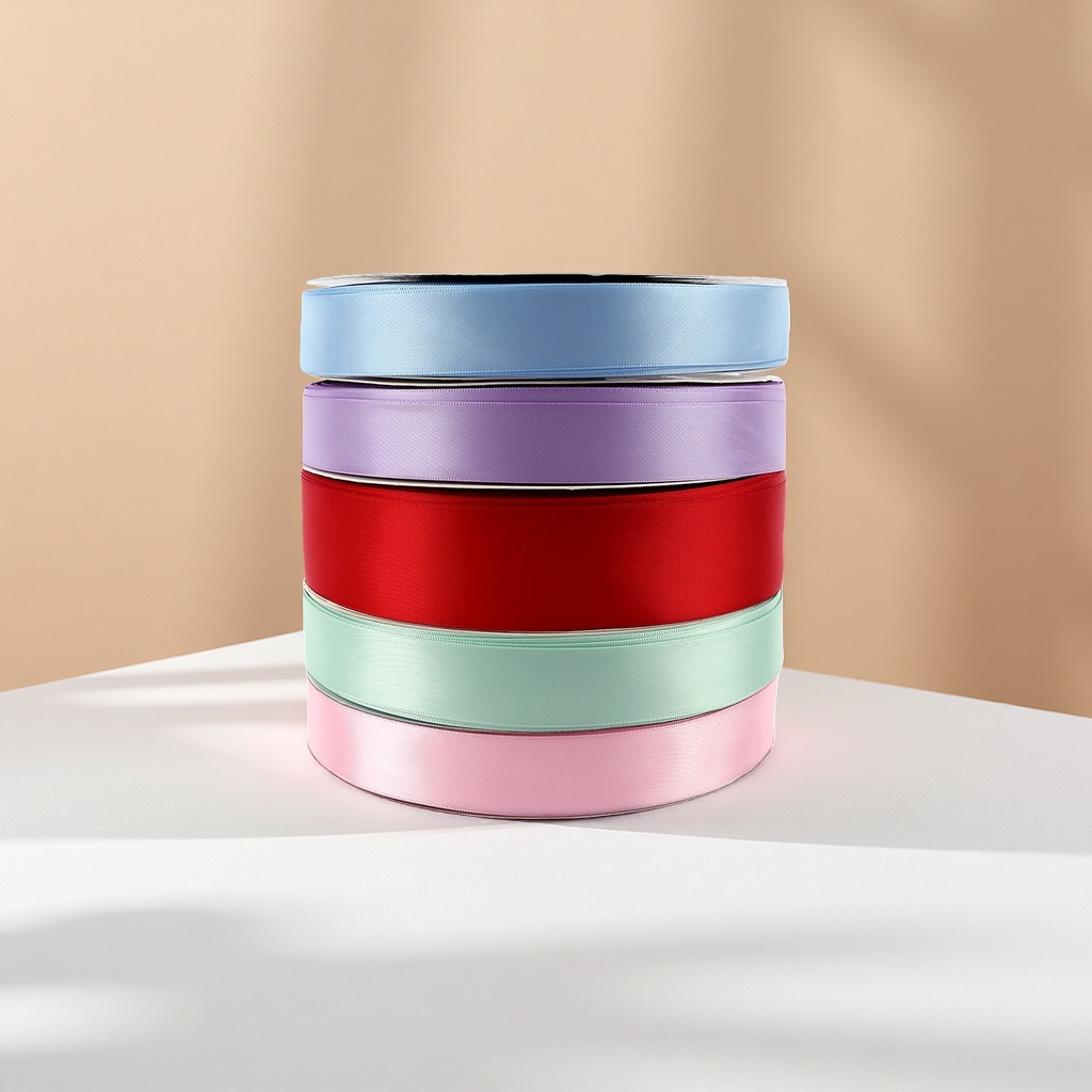 1.5cm polyester tape wholesale decorative tape, bow accessories, gift bouquets, cake packaging ribbons Application Scenario