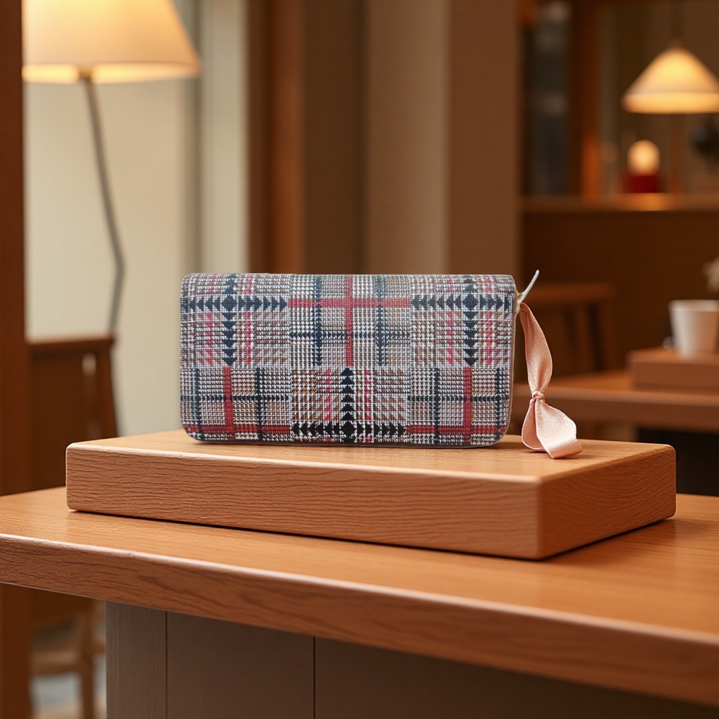 Little Wallet Mom Genuine leather keychain wallet New Chinese-style packaging box details Picture