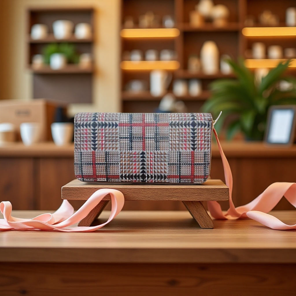 Little Wallet Mom Genuine leather keychain wallet New Chinese-style packaging box Application Scenario