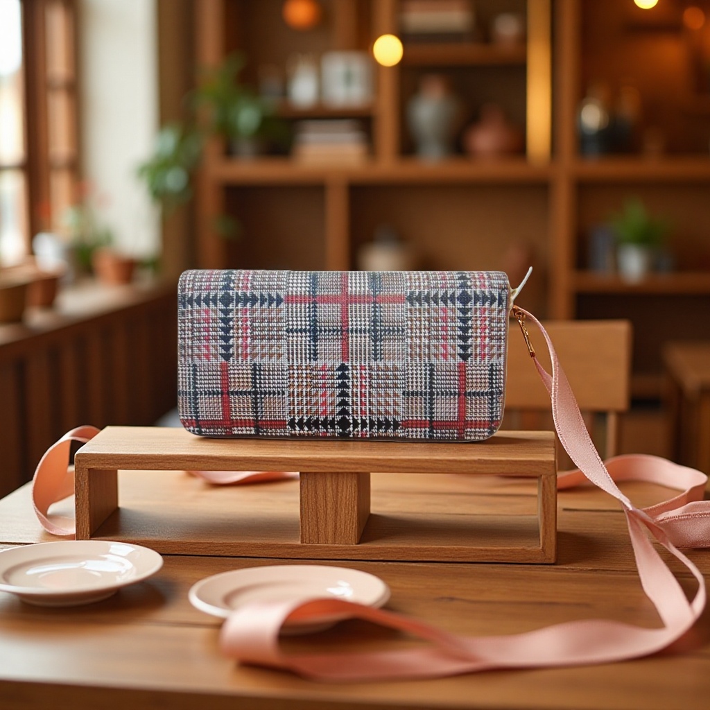 Little Wallet Mom Genuine leather keychain wallet New Chinese-style packaging box