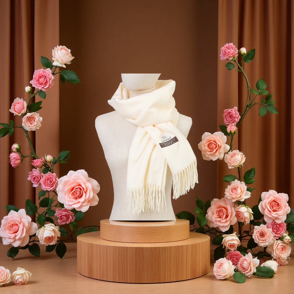 Thickened cashmere scarf for warmth, a fashionable and versatile winter scarf for ladies Item Picture
