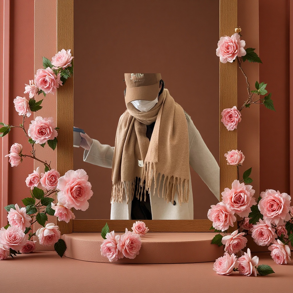 A thick and warm winter scarf, a fashionable Korean-style woolen scarf for women Specification image