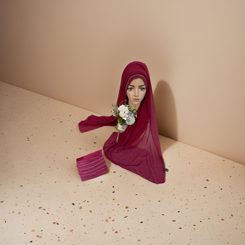 A classic and breathable pure cotton headscarf for Muslim women Application Scenario