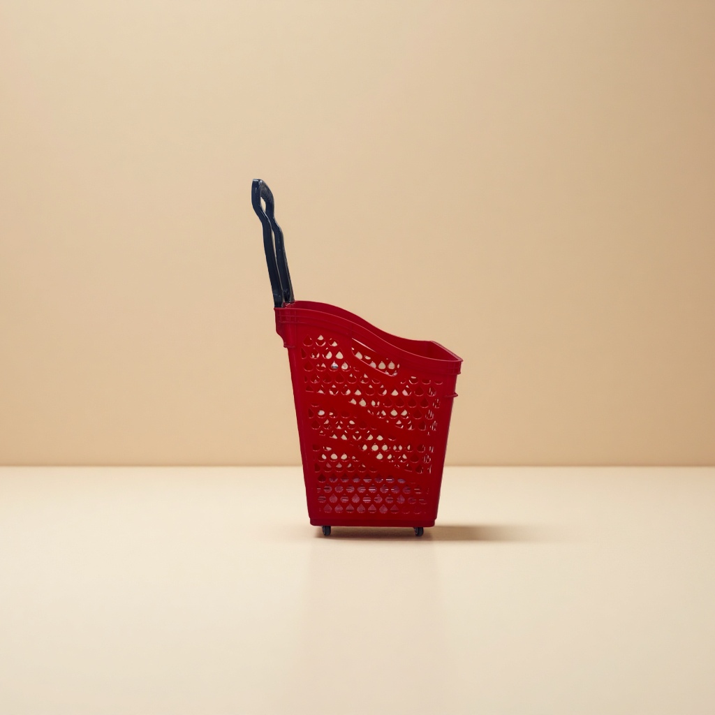 超市购物车家用大容量塑料推车可折叠收纳车家庭用品日常使用