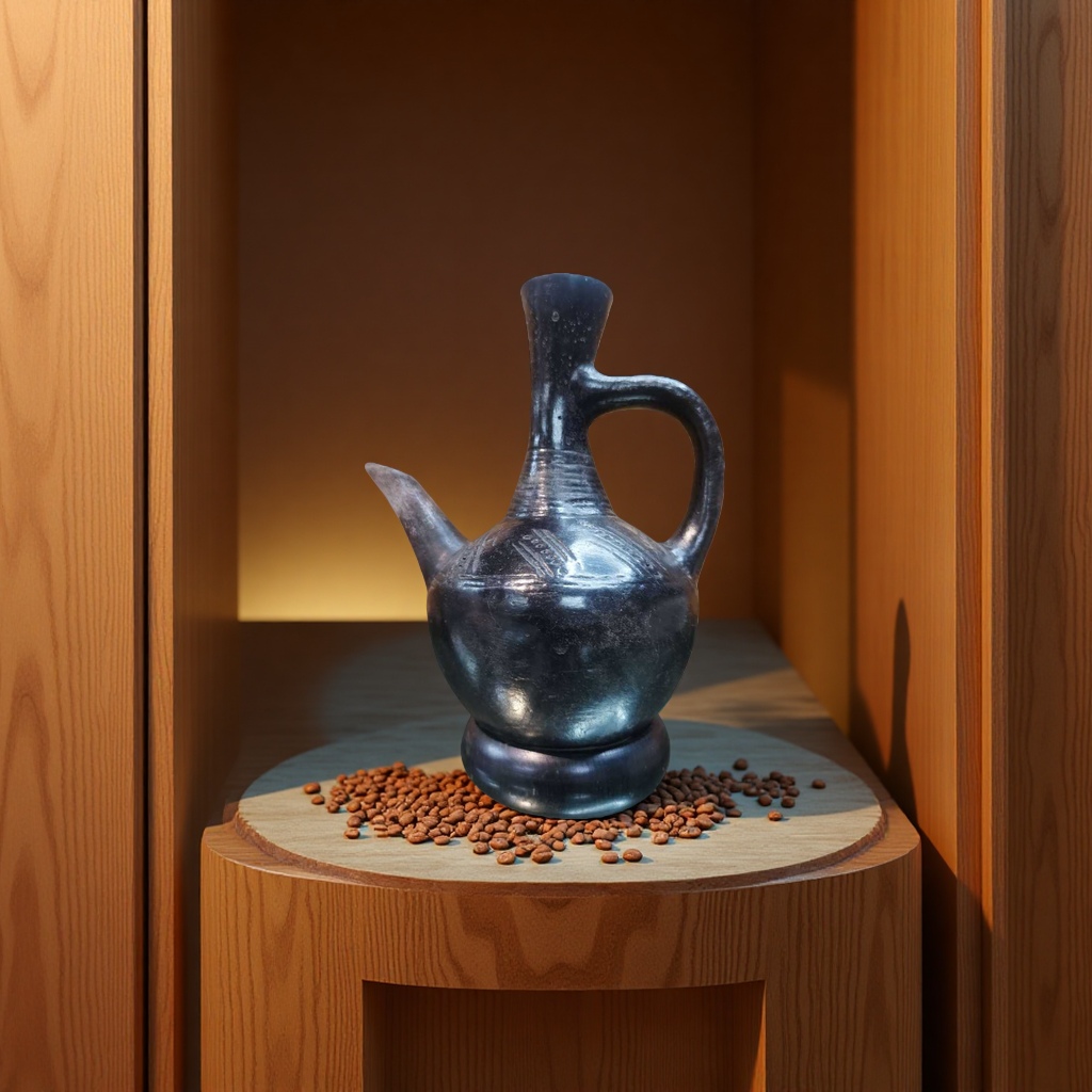 Mocha coffee pot, hand-brewed pot, cups and saucers set 180ml Application Scenario