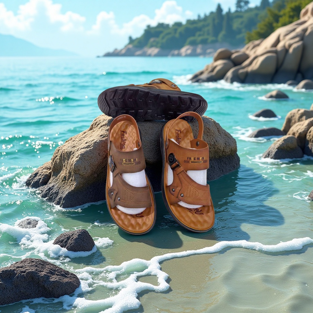Men's home women's slippers are versatile, fashionable, casual and comfortable details Picture