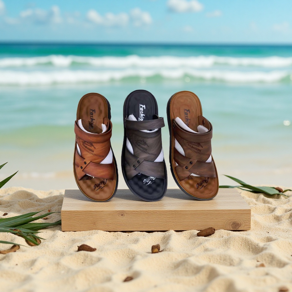 Men's sandals, European and American fashionable shoes, summer casual and comfortable slippers Specification image