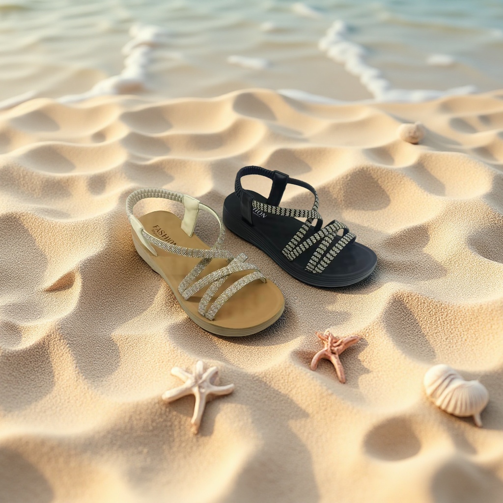 Summer fashionable and versatile women's sandals from Europe and America details Picture