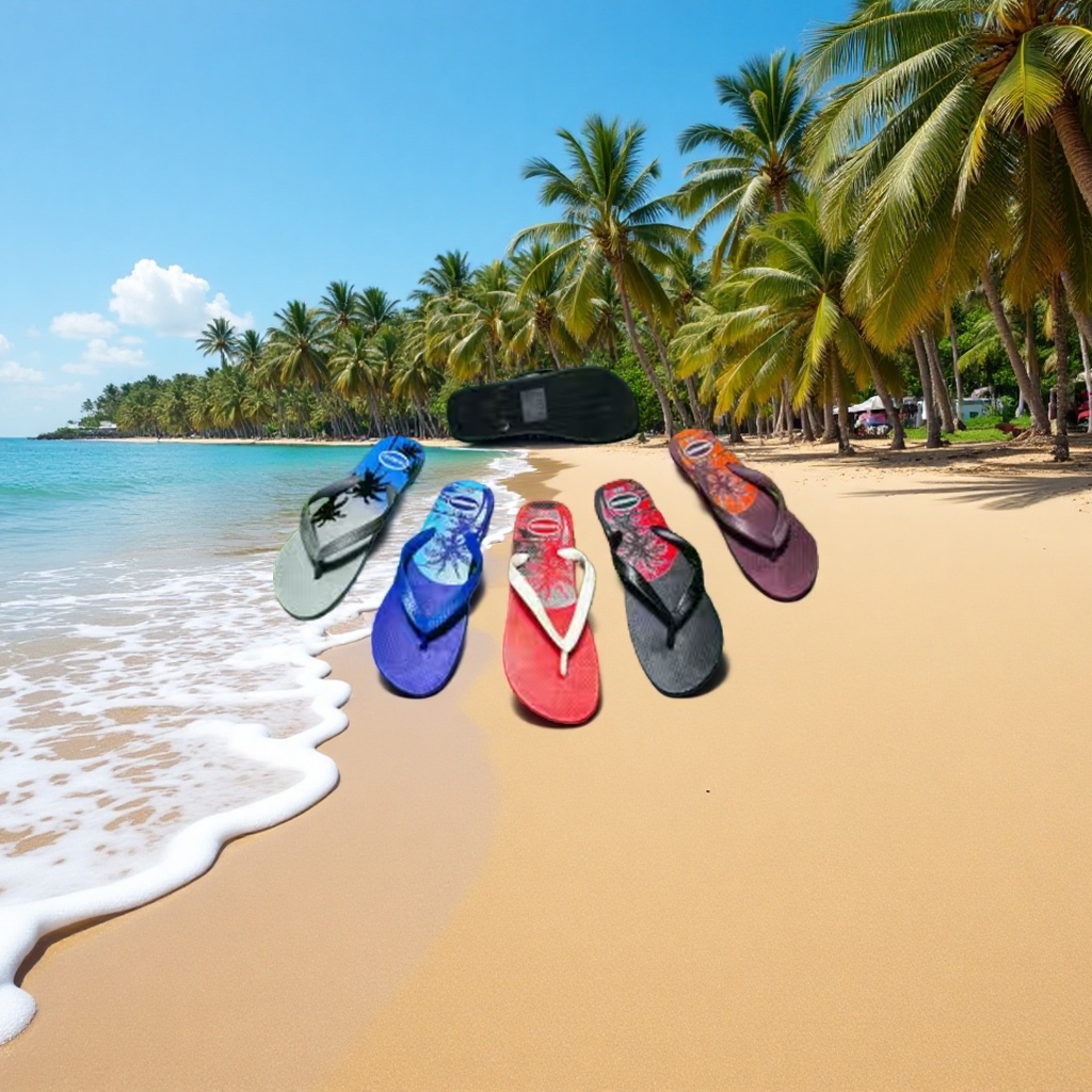 Men's summer beach flip-flops with flip-flops, men's summer casual slippers Specification image