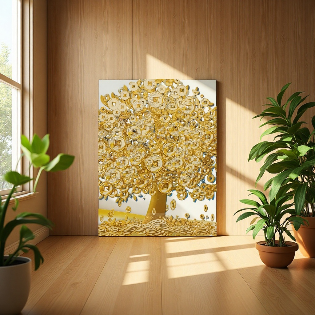 装饰画挂墙上细节图