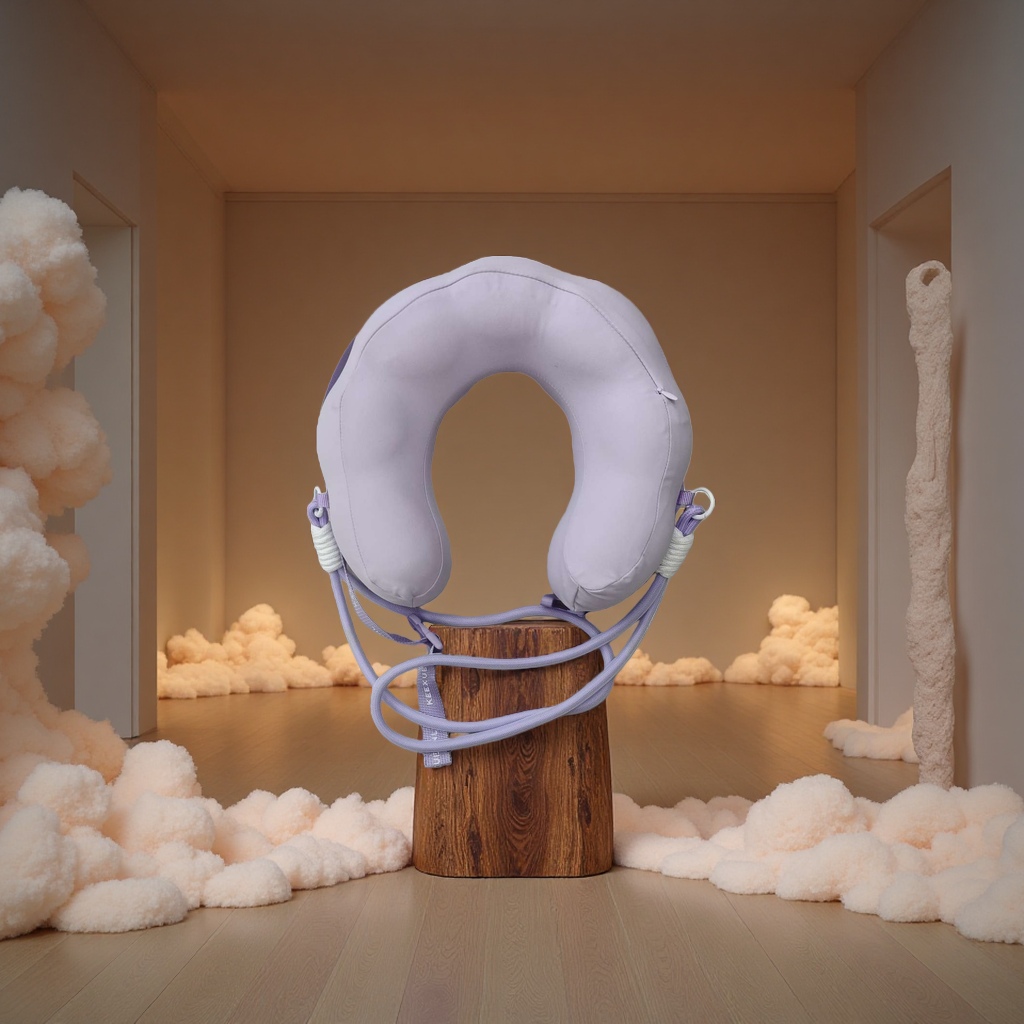 Baby neck pillow, U-shaped pillow, memory foam, baby cap, cross-border e-commerce products. 132244668 Application Scenario
