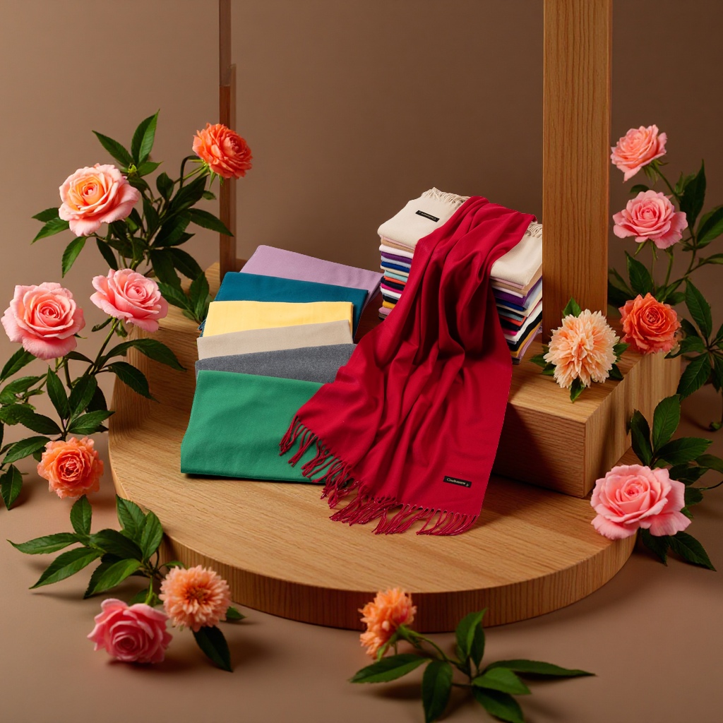Thick and warm cashmere scarf for women, fashionable and versatile long scarf for autumn and winter 135142247 Application Scenario