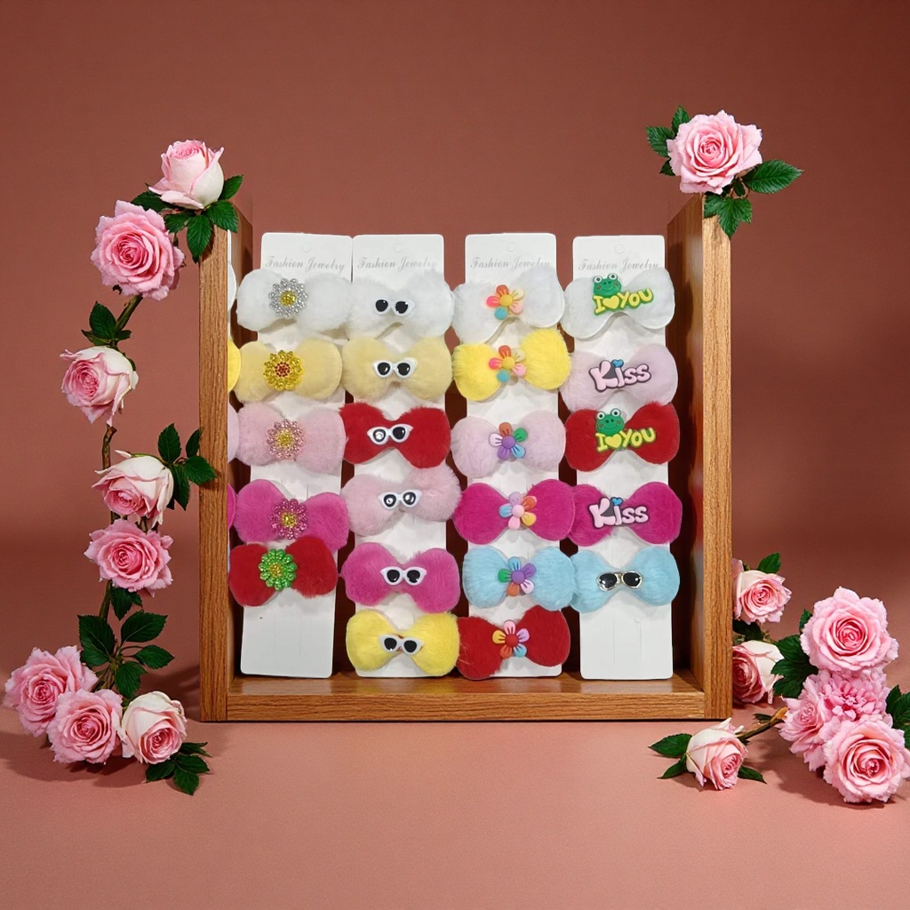 Korean-style spliced hair band headwear for women, a complete box of telephone line rubber bands, fashionable rubber bands for women